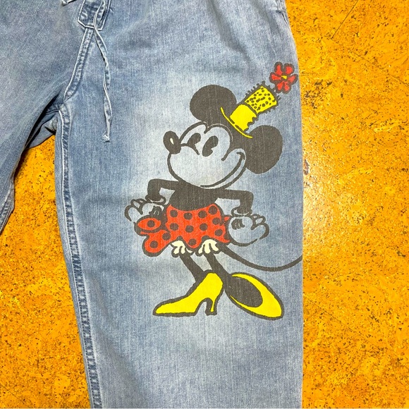 Disney Her Universe Mickey & Minnie Paperbag Drawstring Jeans Sz XL - Picture 8 of 16